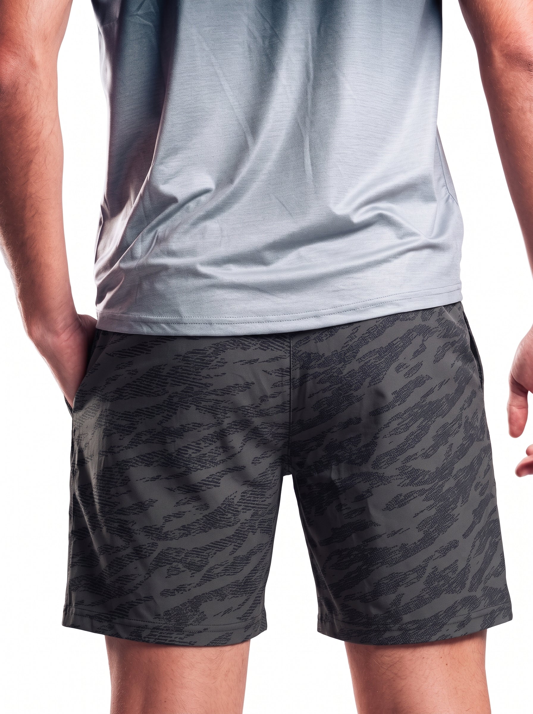 CAMO PERFORMANCE SHORTS HERO GRIS OSCURO