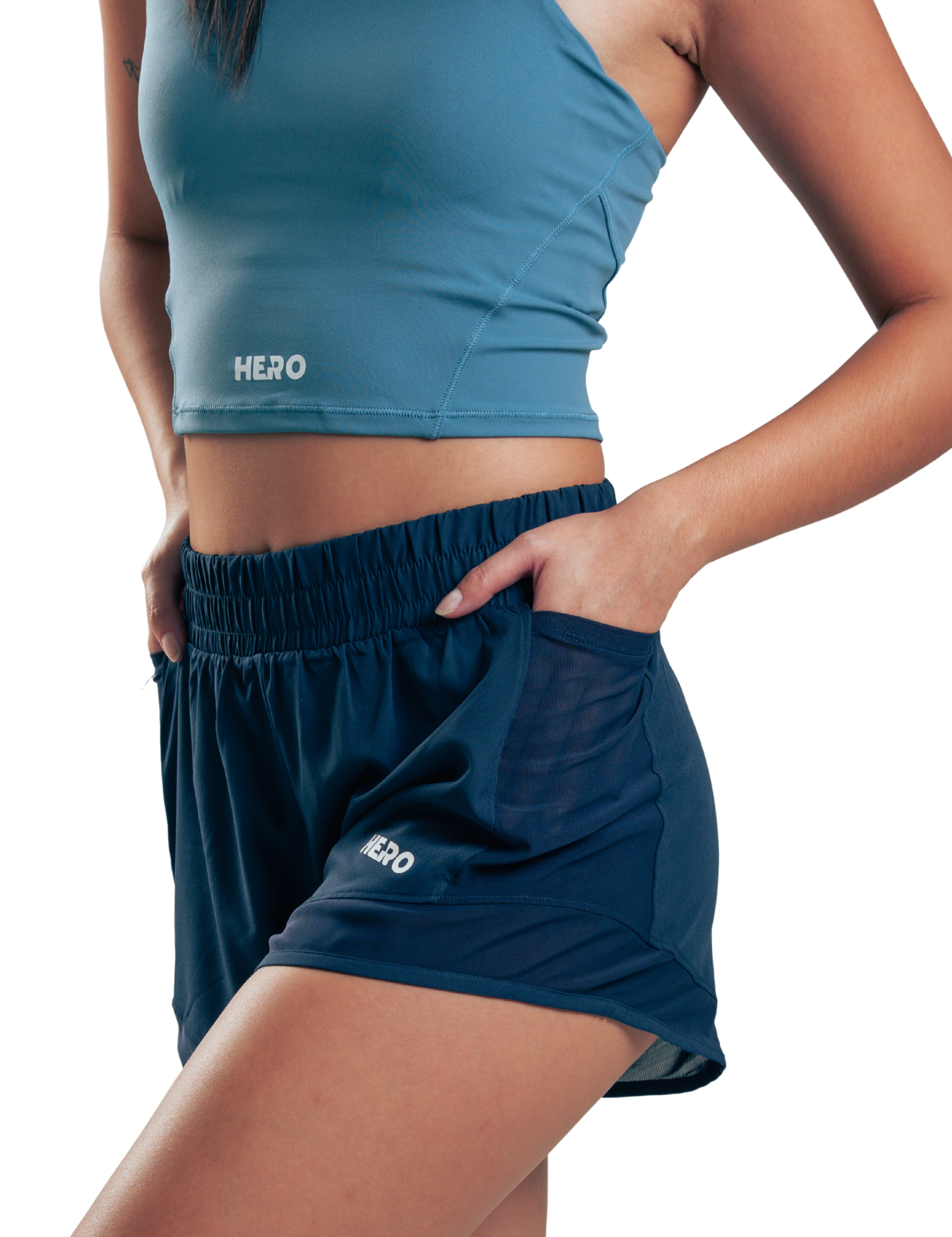 SHORT MESH POCK HERO AZUL