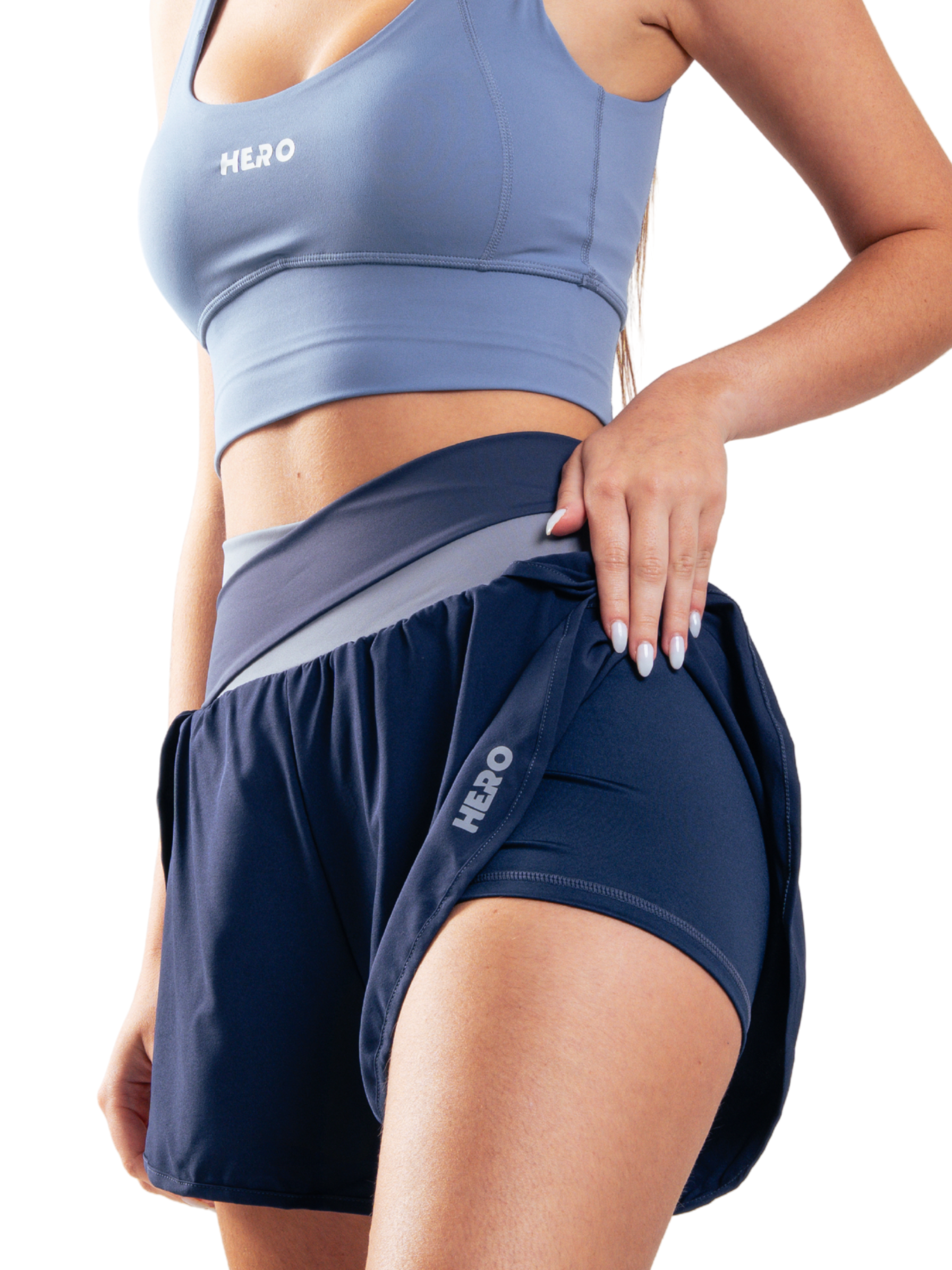 SHORT RUN FIT HERO AZUL