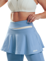 SKORT LEGGIN FIT AZUL