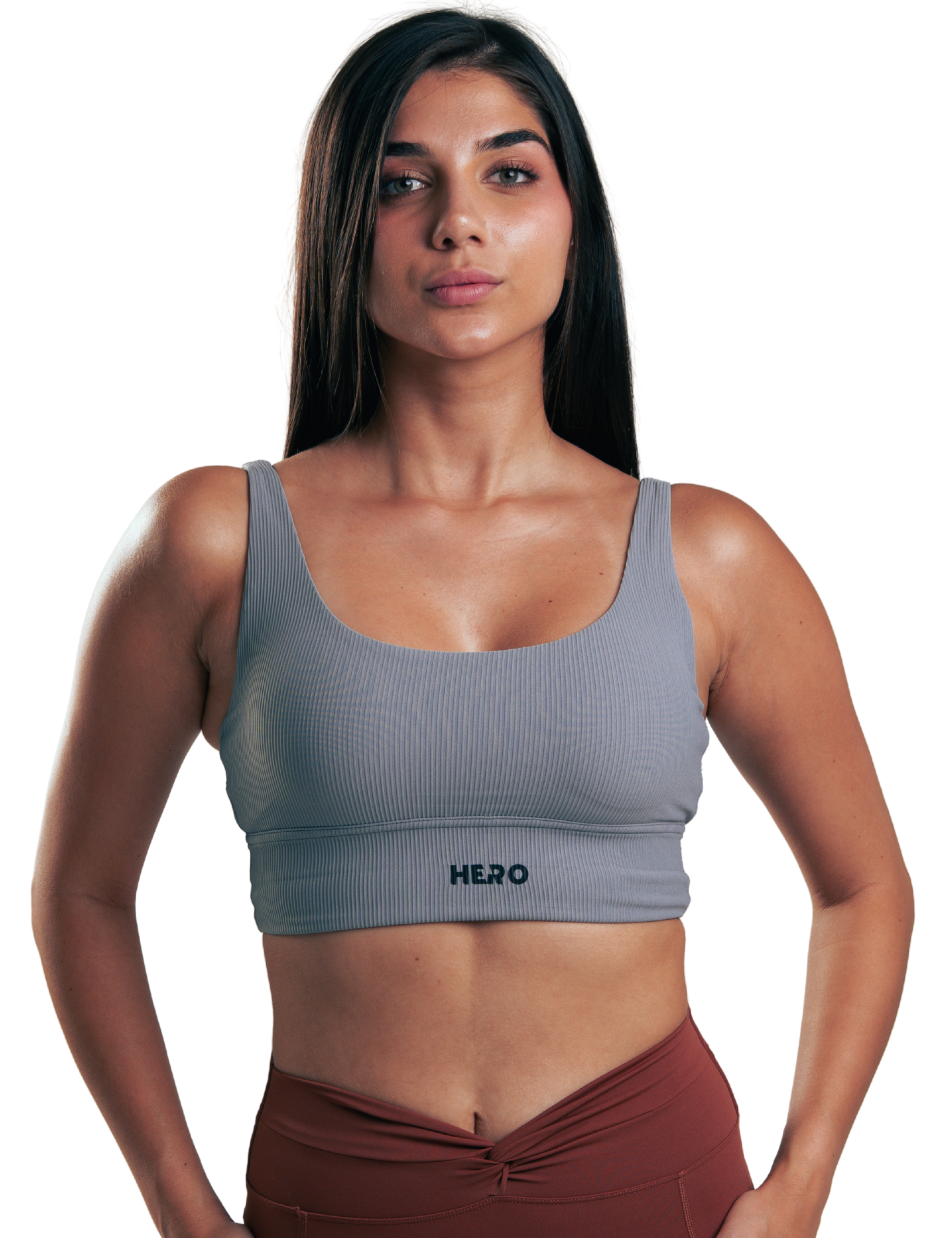 SPORTBRA ACANALADO  HERO GRIS