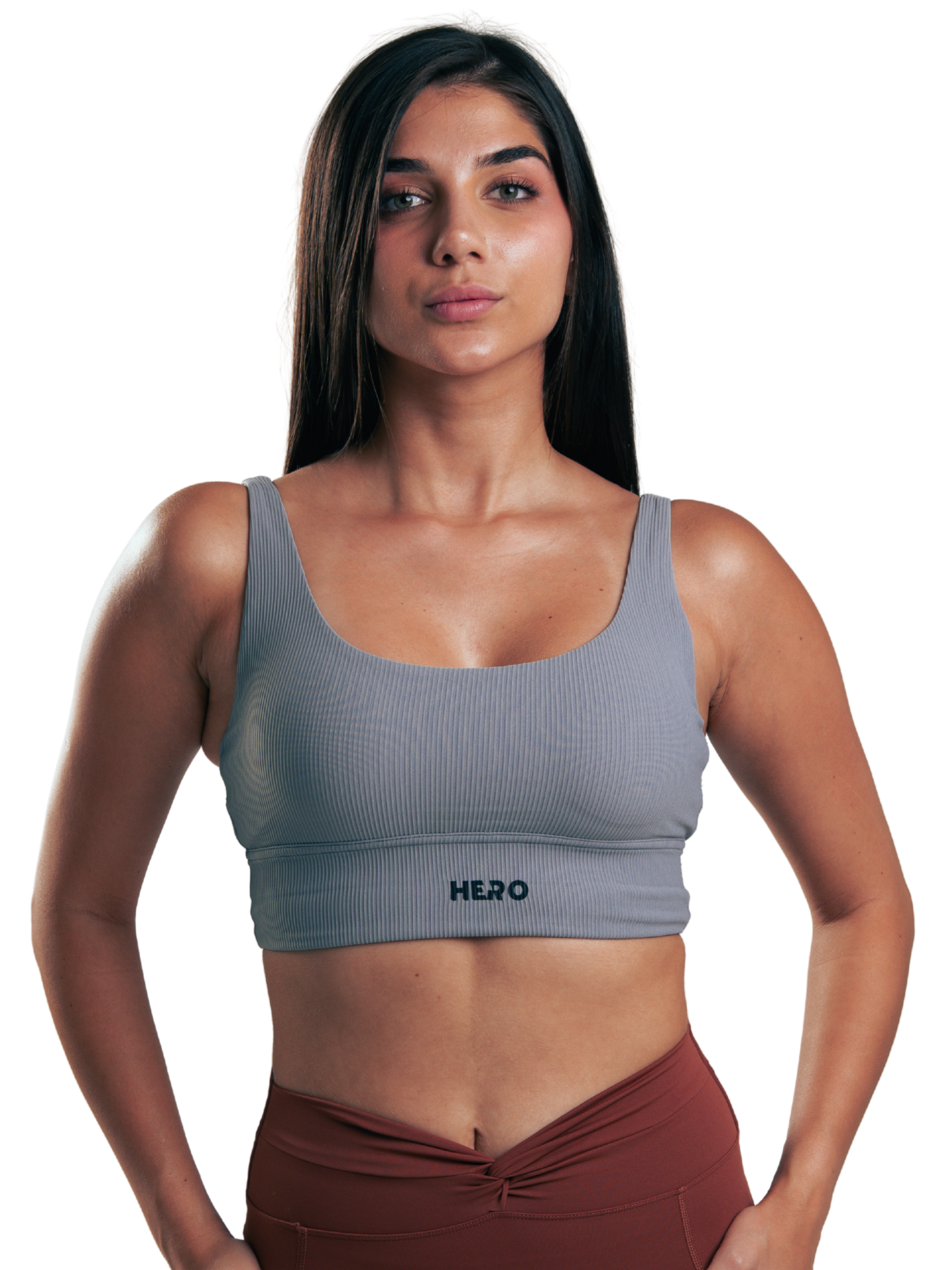 SPORTBRA ACANALADO  HERO GRIS