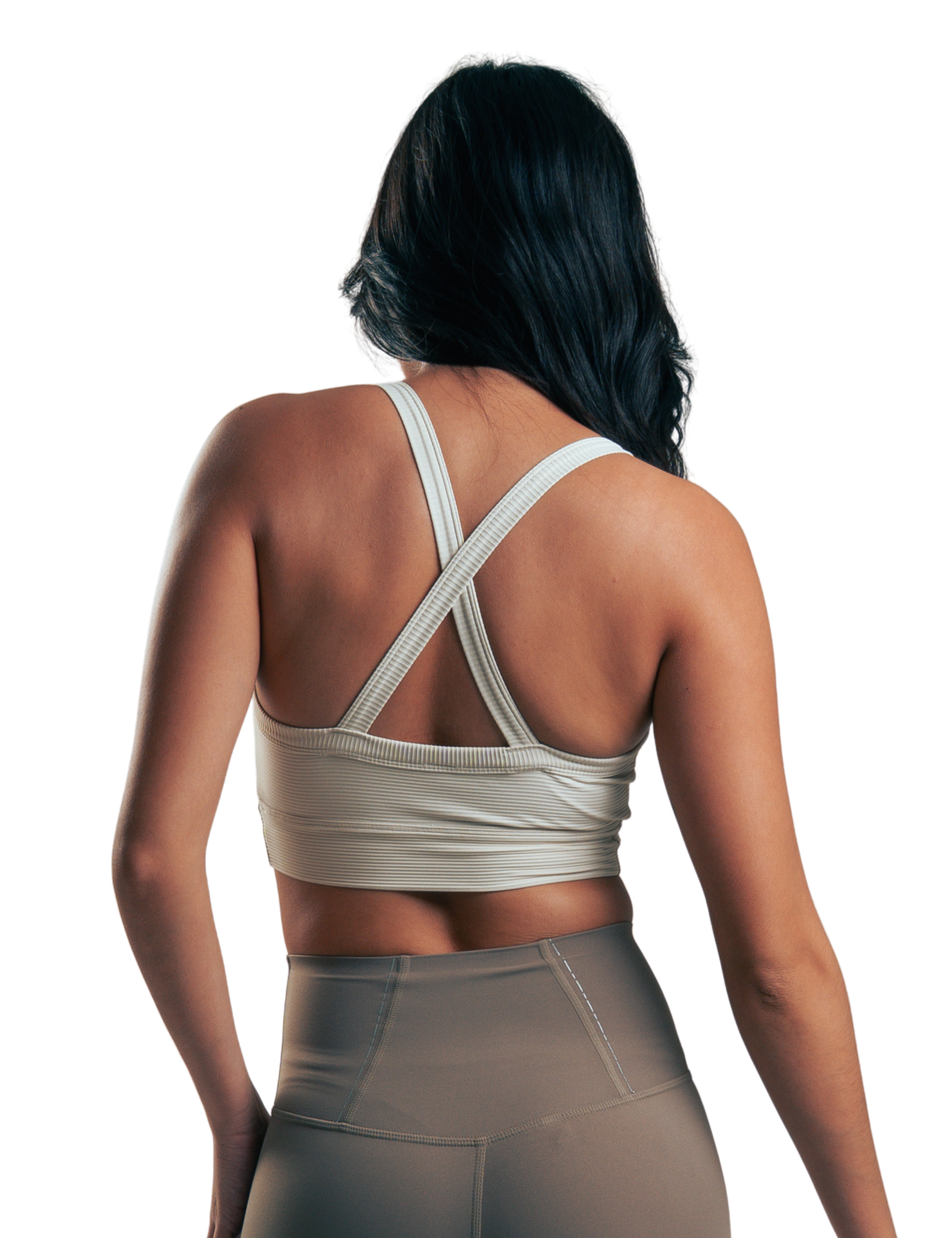 BRASIER DEPORTIVO STRAP DELGADO CON ESPALDA EN X HERO BEIGE