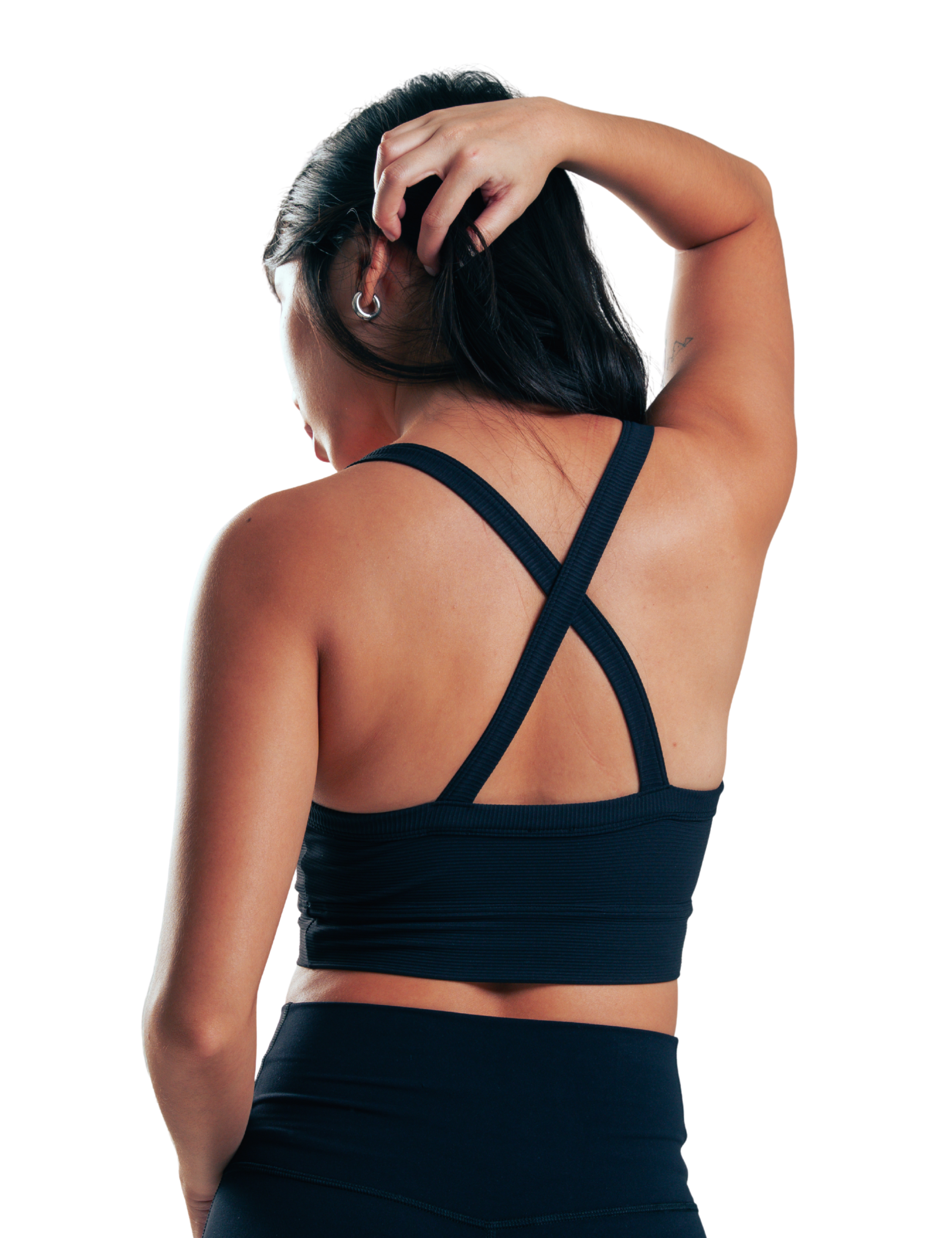 BRASIER DEPORTIVO STRAP DELGADO CON ESPALDA EN X HERO NEGRO