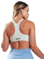 ZIP SPORTS BRA HERO BEIGE