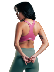 ZIP SPORTS BRA HERO ROSADO