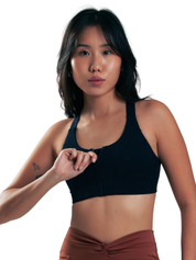 ZIP SPORTS BRA HERO NEGRO