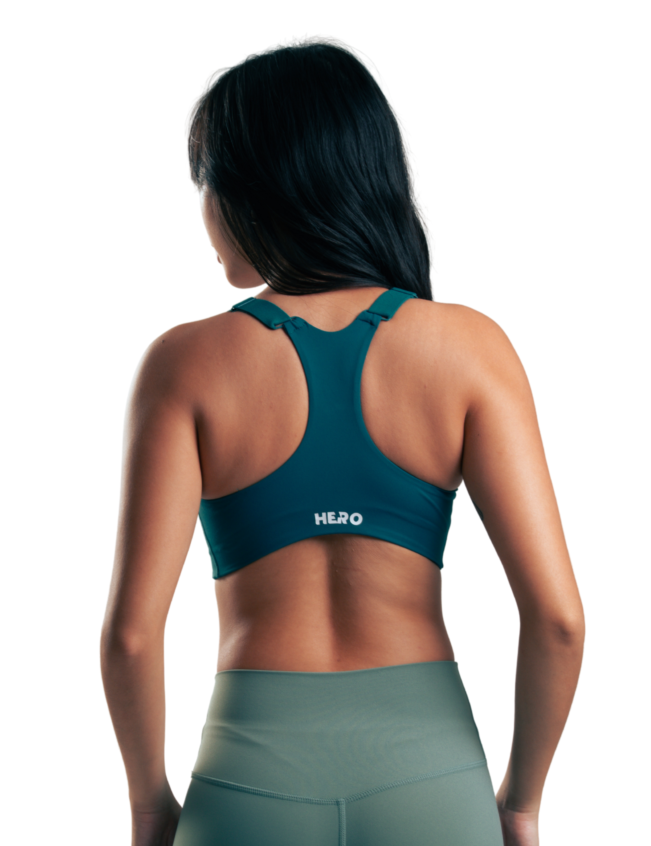 ZIP SPORTS BRA HERO VERDE