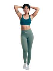 ZIP SPORTS BRA HERO VERDE