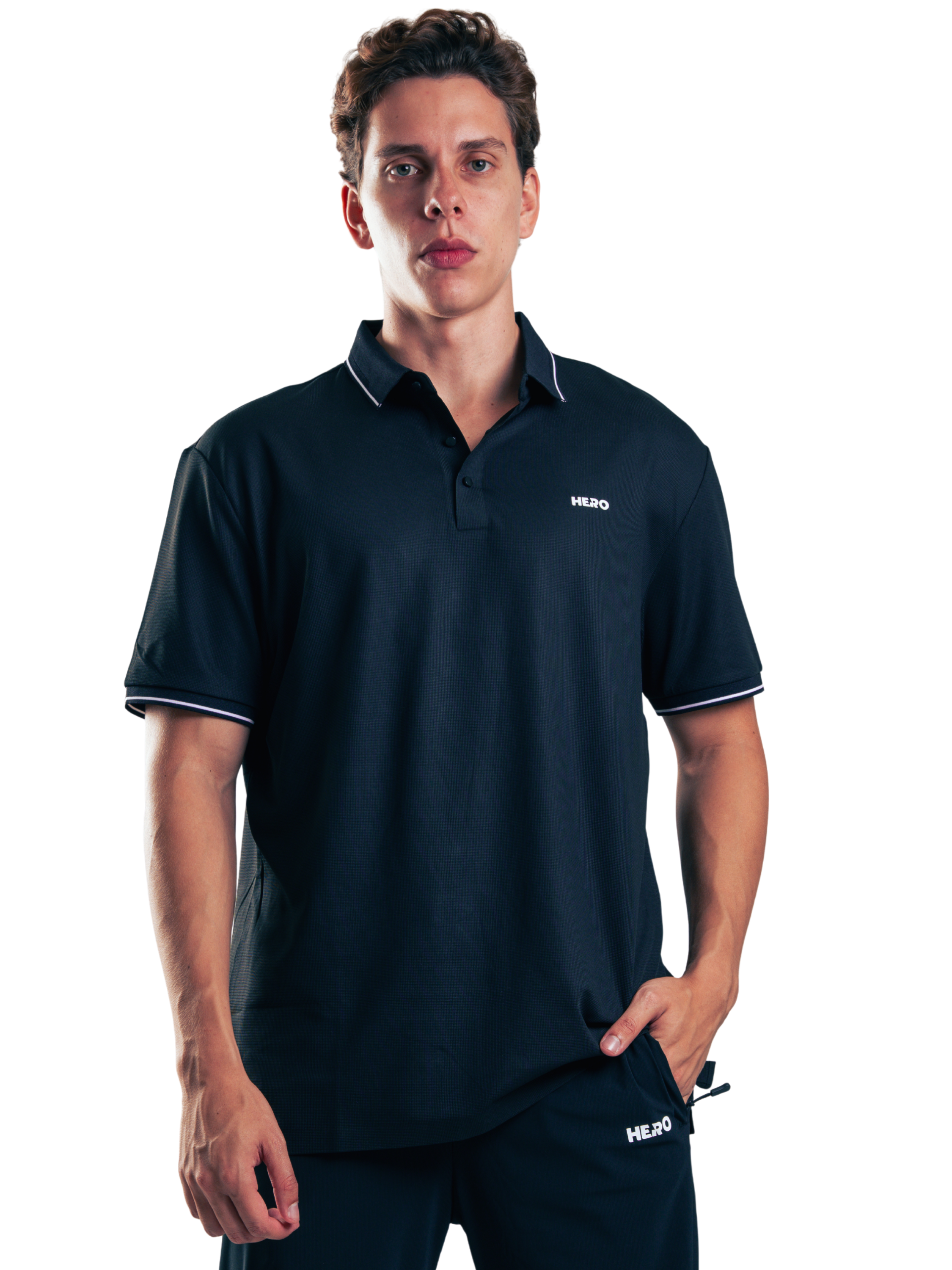 SPORT FIT POLO HERO NEGRO
