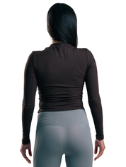 SUETER ACANALADO SLIM HERO MARRON