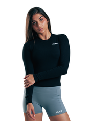 SUETER ACANALADO SLIM HERO NEGRO
