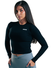 SUETER ACANALADO SLIM HERO NEGRO