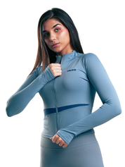 SUETER BASIC ZIP HERO AZUL