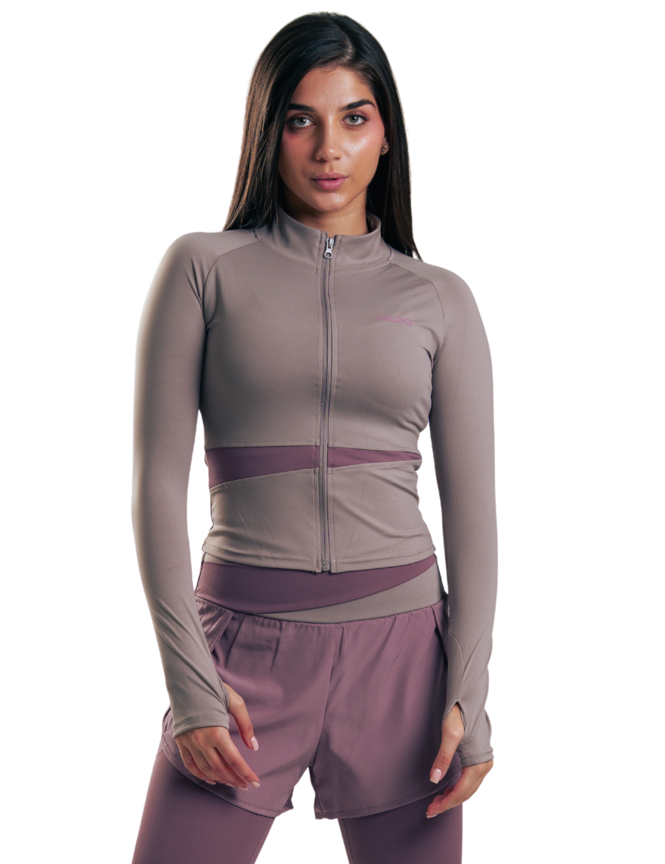 SUETER BASIC ZIP HERO BORGONA