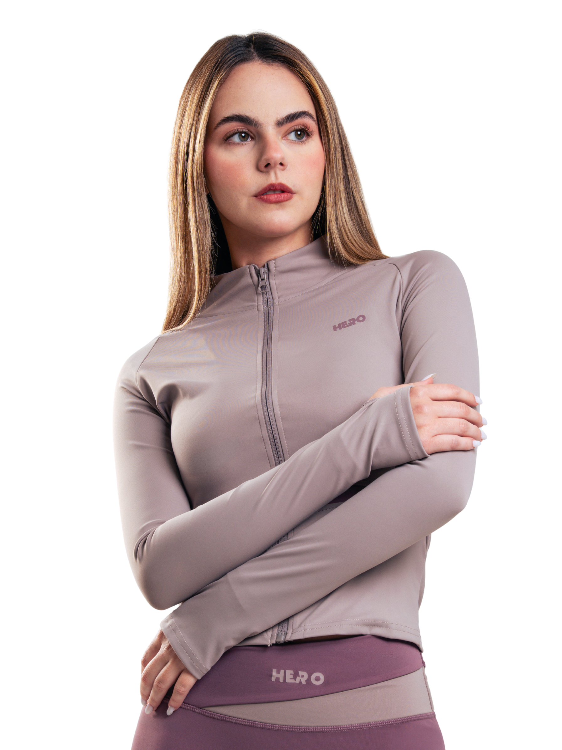 SUETER BASIC ZIP HERO BORGONA