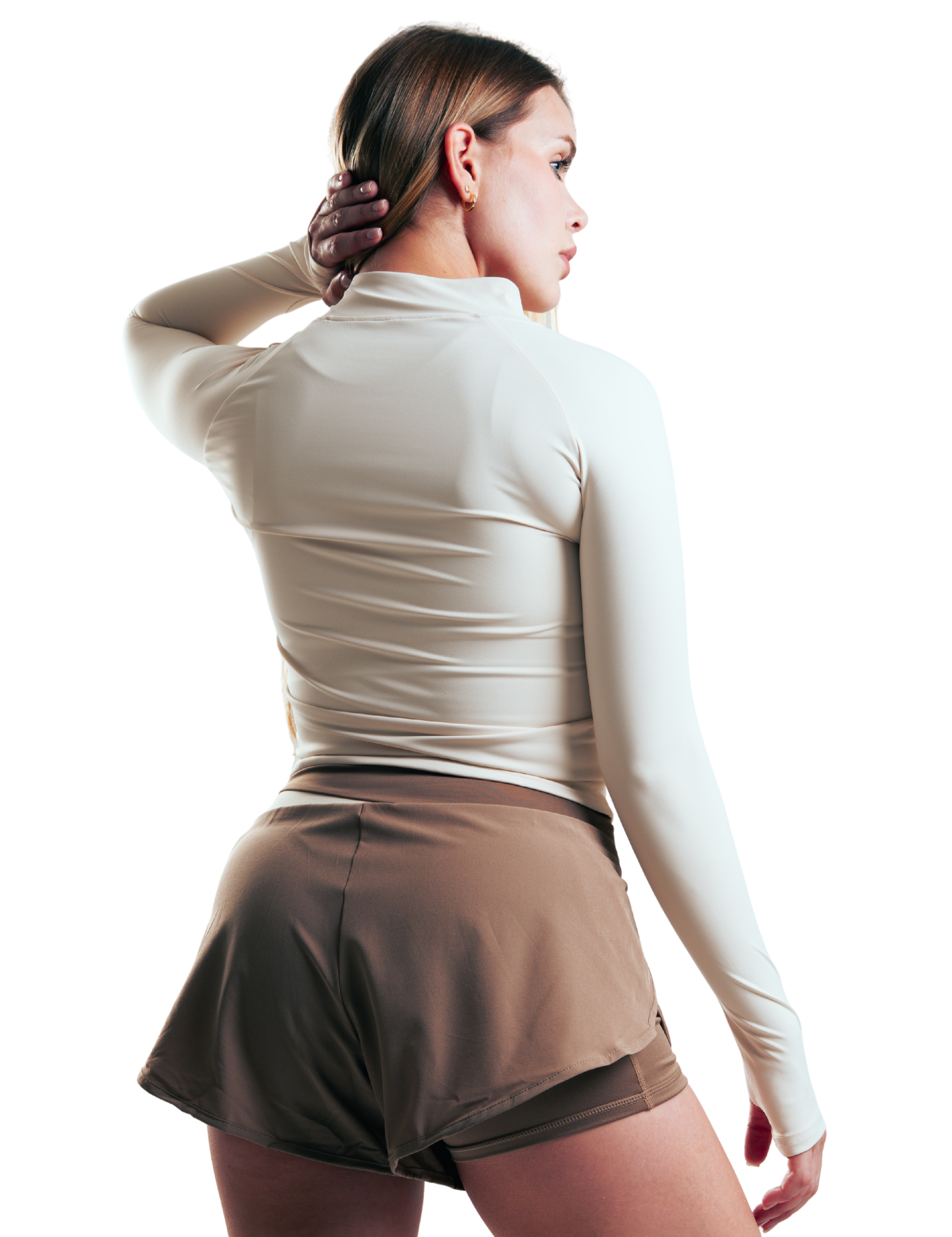 SUETER BASIC ZIP HERO BEIGE