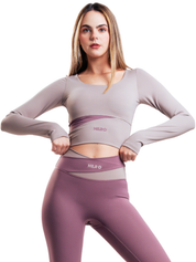 SUETER BASIC ZIP HERO LILA