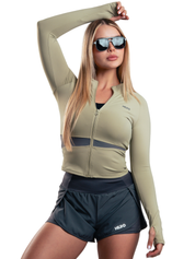 SUETER BASIC ZIP HERO VERDE