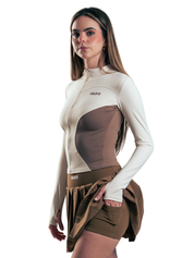 SUETER BITONO FIT HERO BEIGE