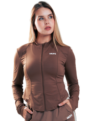 SUETER CROP FIT HERO MARRON