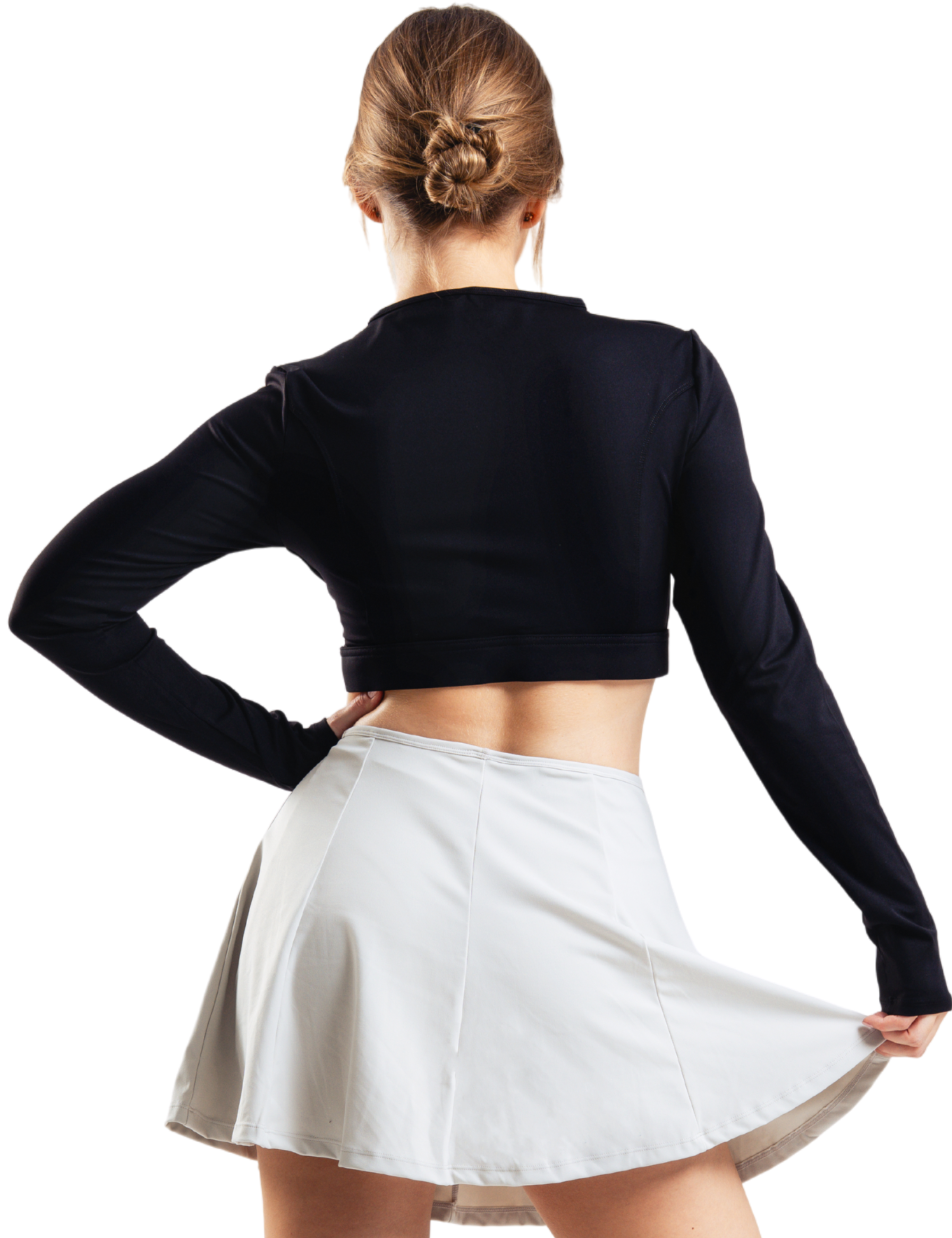 CROP TOP FIT PRO HERO NEGRO