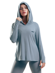 SUETER LS HOODIE HERO GRIS