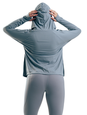 SUETER LS HOODIE HERO GRIS