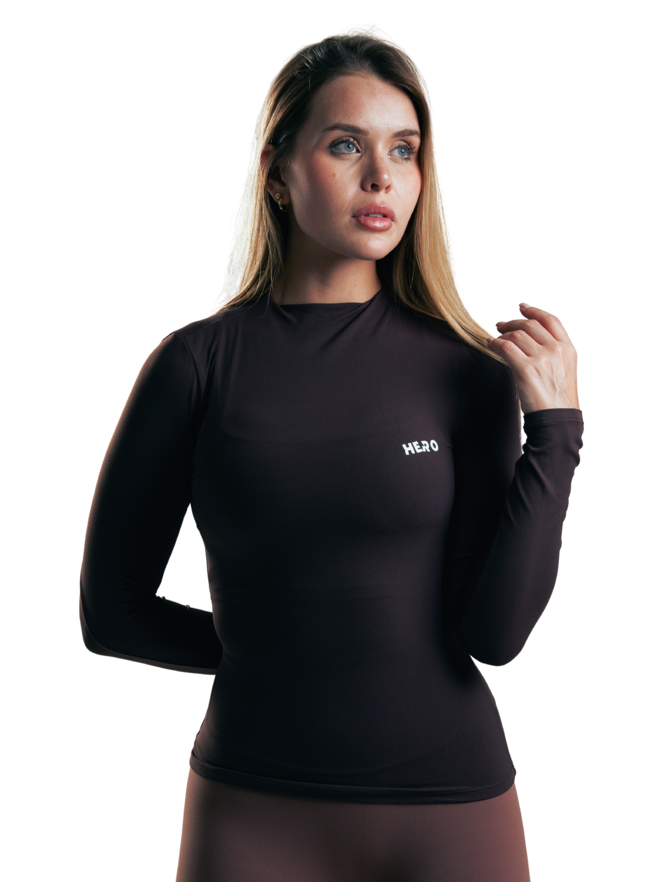 SUETER NECK BASIC HERO MARRON