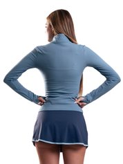 SUETER VELVET CROP HERO AZUL