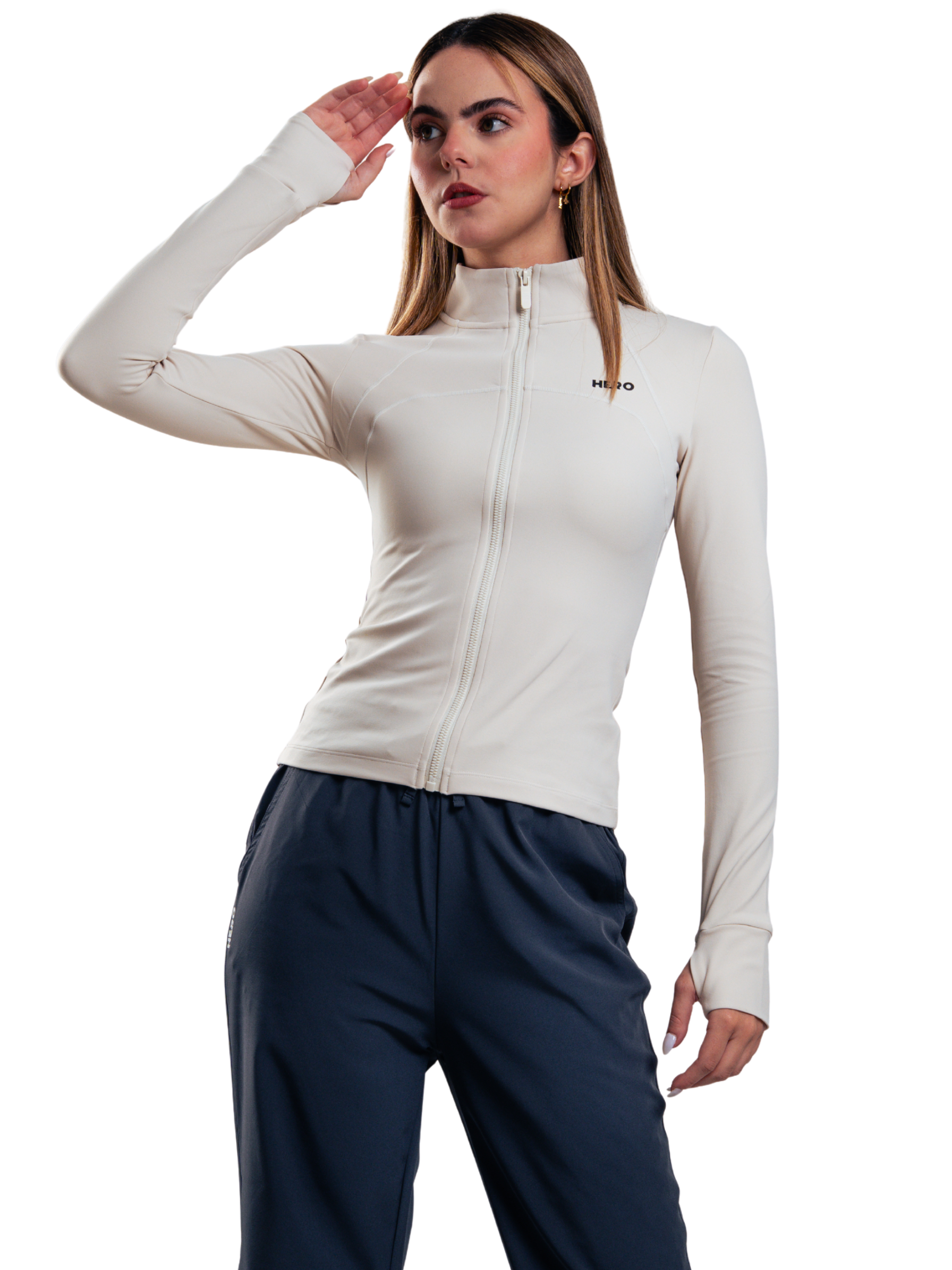 SUETER VELVET CROP HERO BEIGE