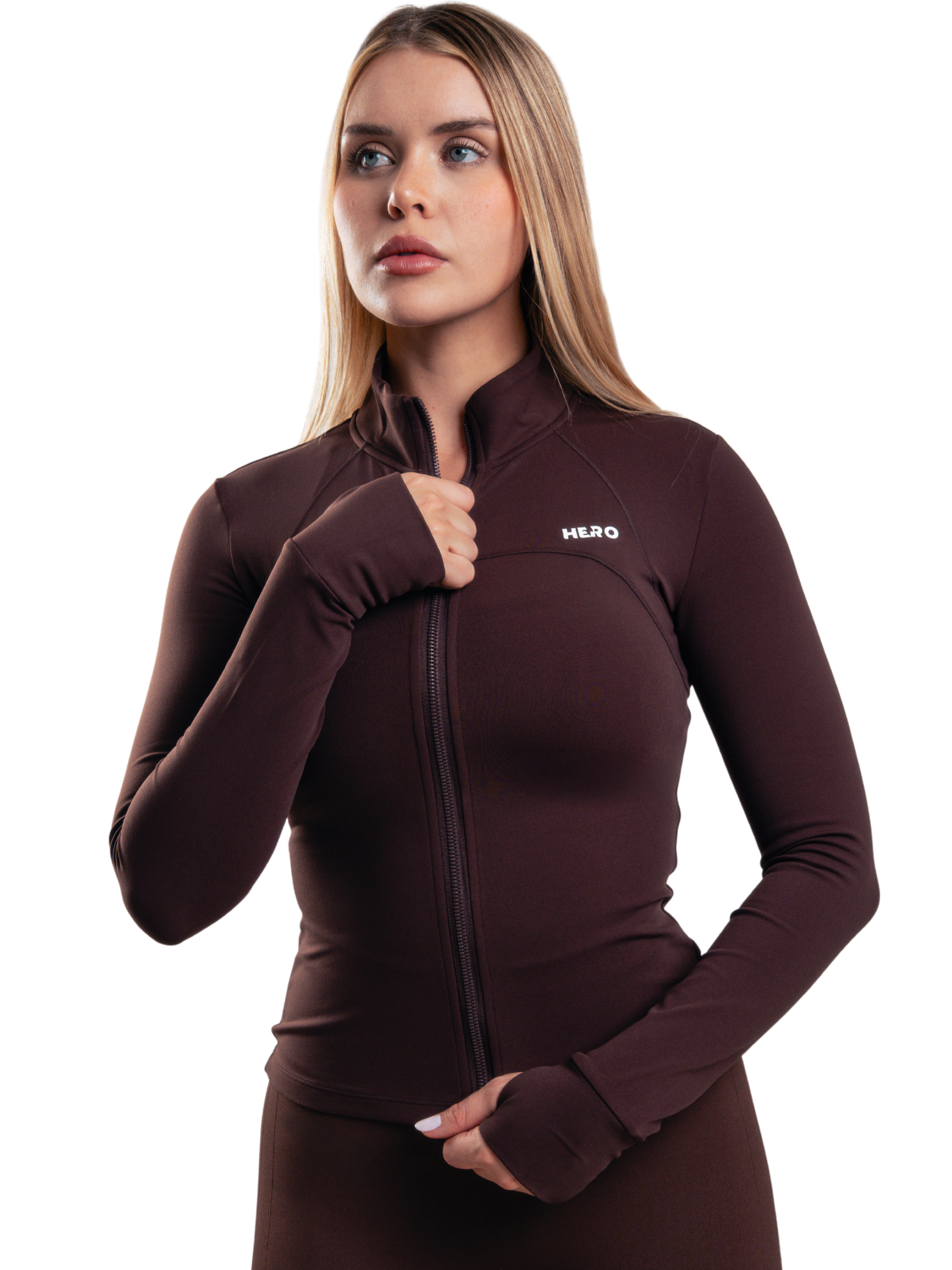 SUETER VELVET CROP HERO MARRON