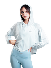 SUETER TRANSPARENTE LIGERO CON CAPUCHA HERO
