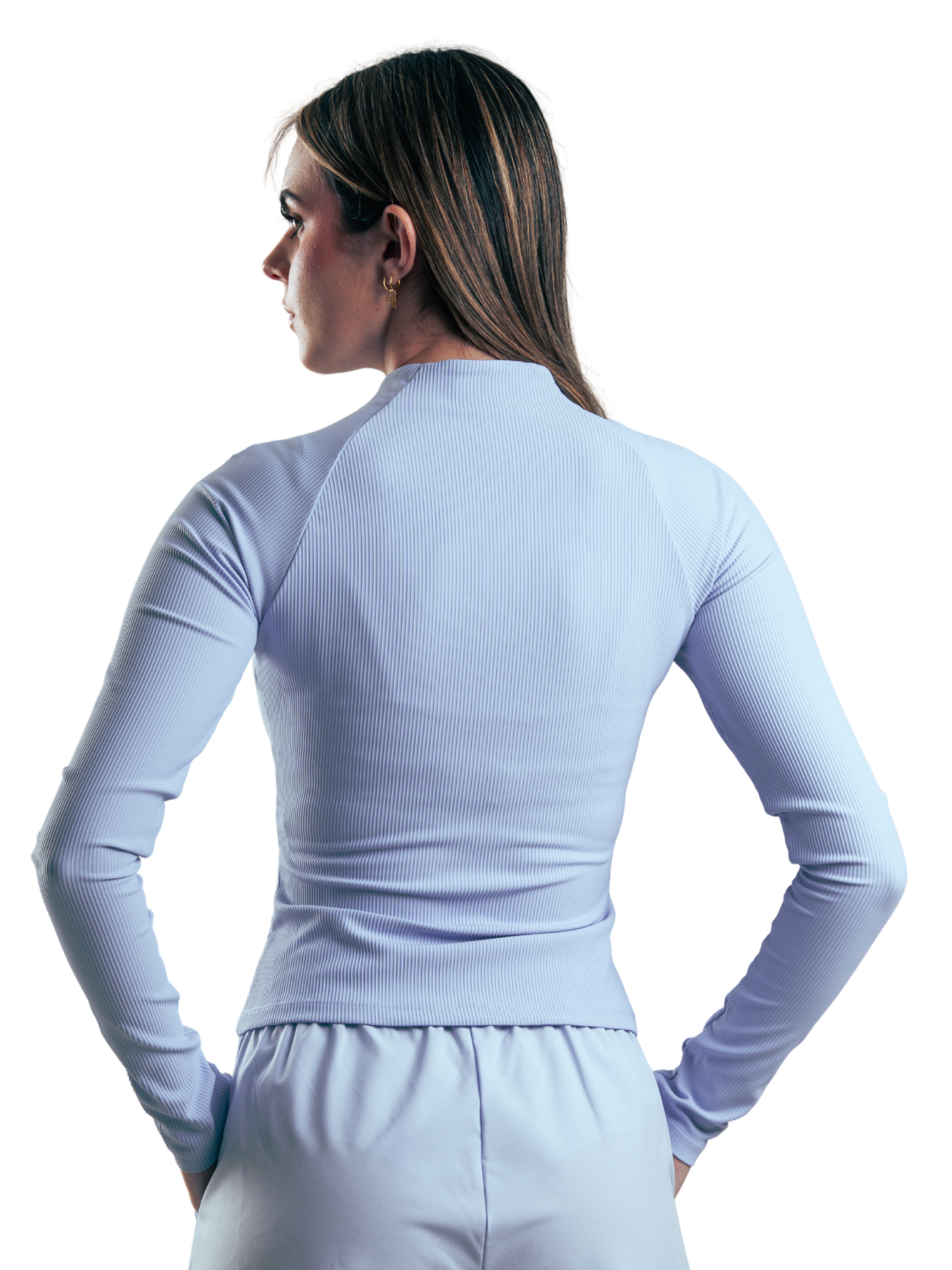 SUETER ZIPPER ACANALADO HERO AZUL BEBE