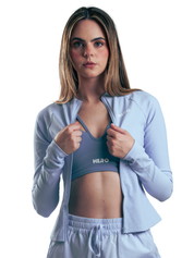 SUETER ZIPPER ACANALADO HERO AZUL BEBE