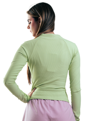 SUETER ZIPPER ACANALADO HERO VERDE