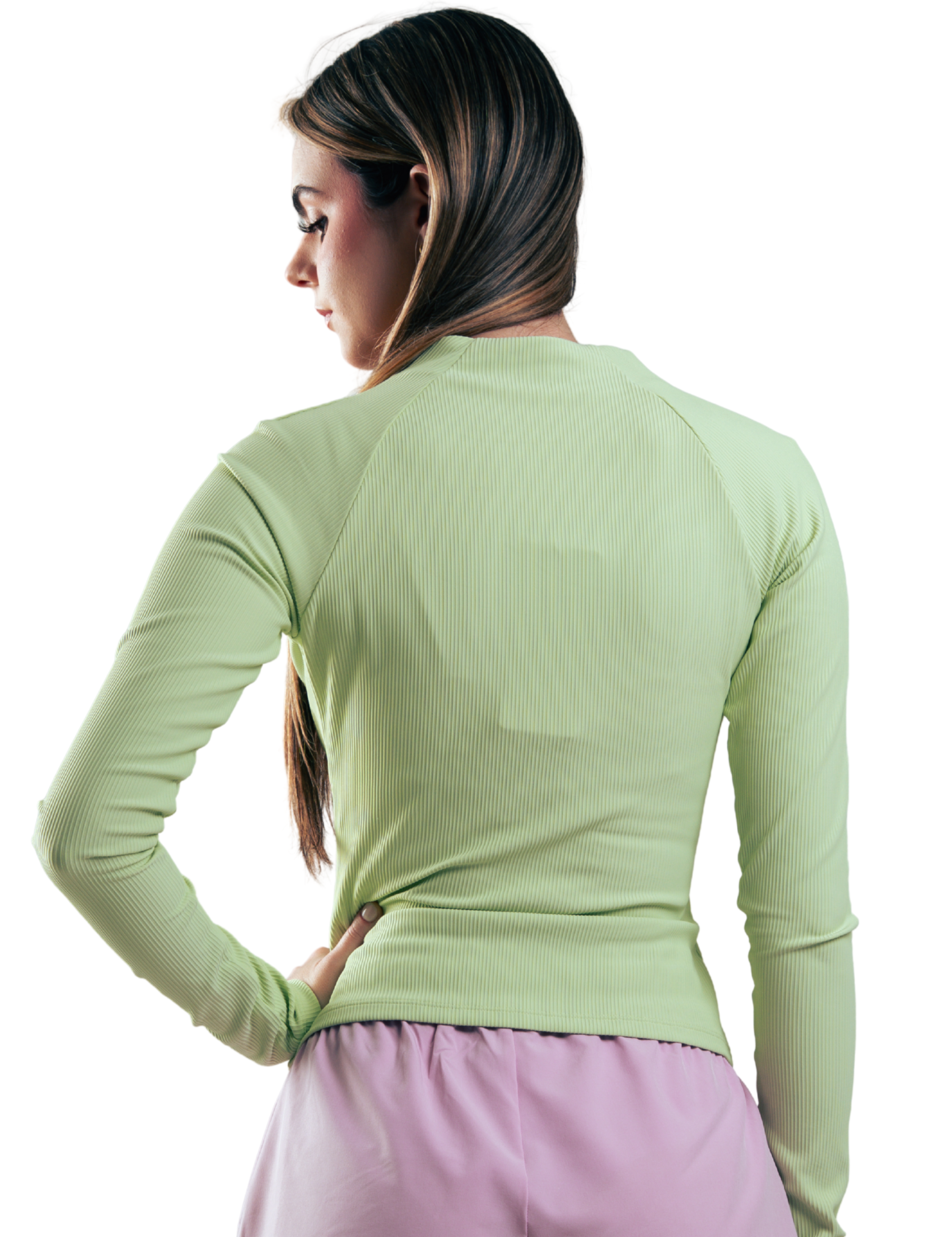 SUETER ZIPPER ACANALADO HERO VERDE