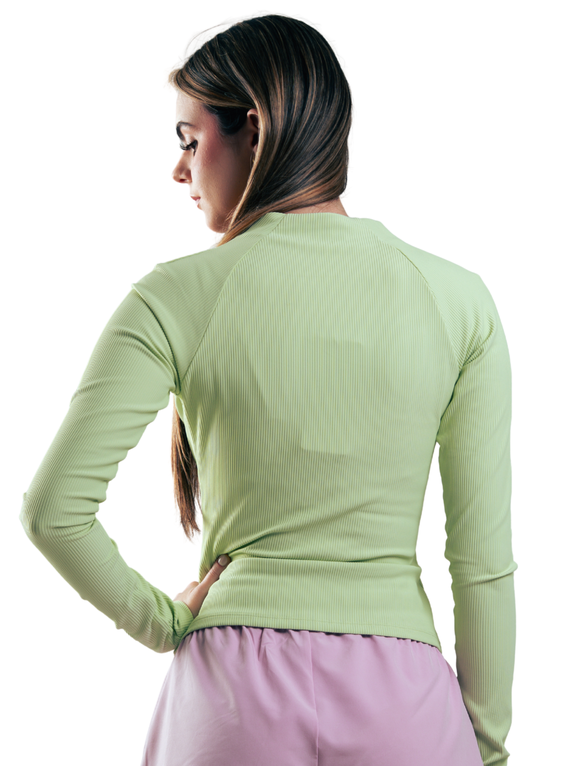 SUETER ZIPPER ACANALADO HERO VERDE