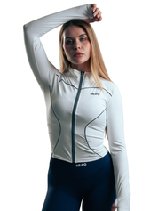 SUETER REFLE ZIP HERO BLANCO
