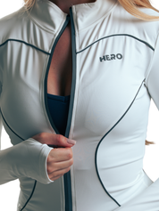 SUETER REFLE ZIP HERO BLANCO