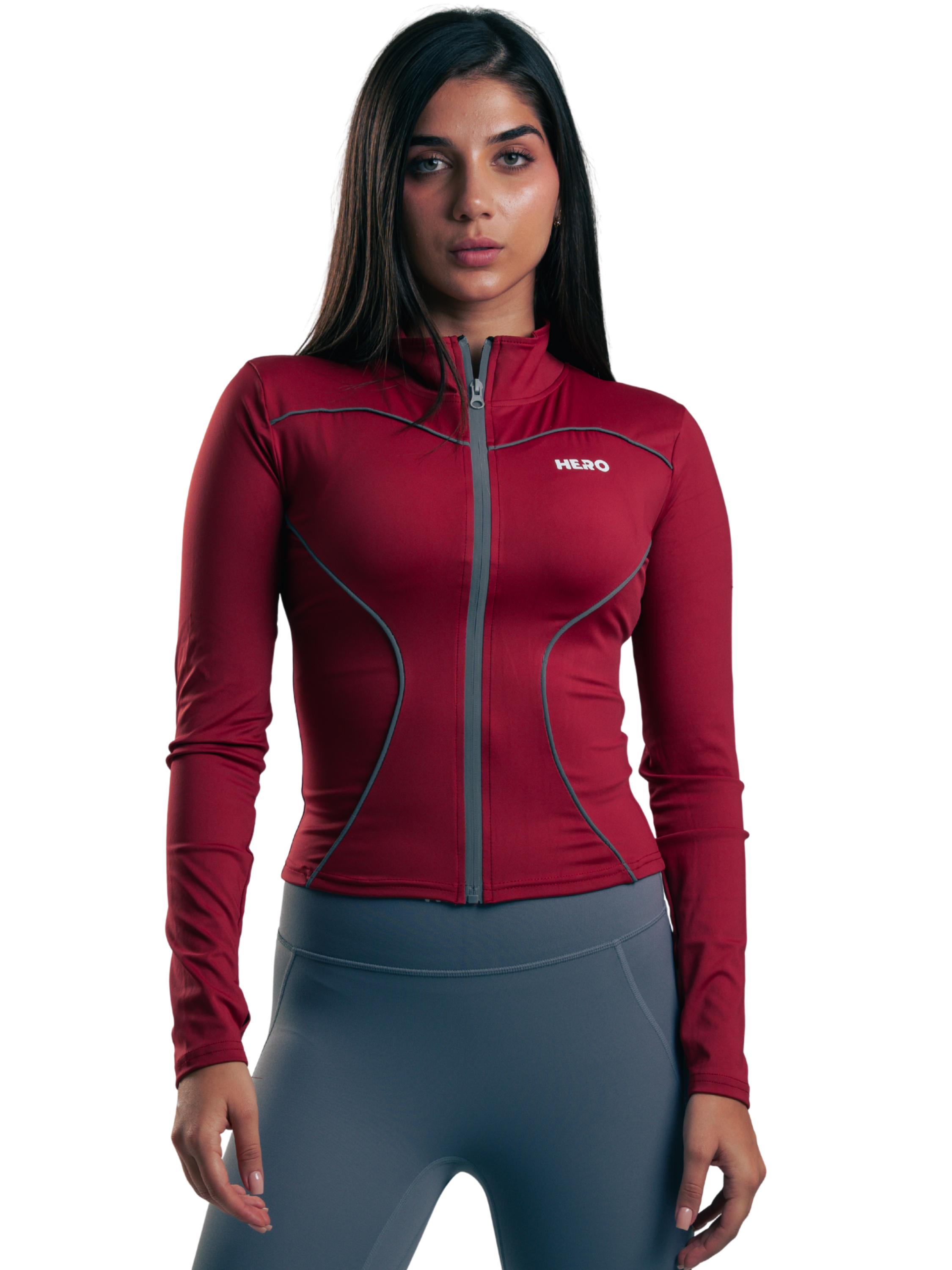 SUETER REFLE ZIP HERO ROJO