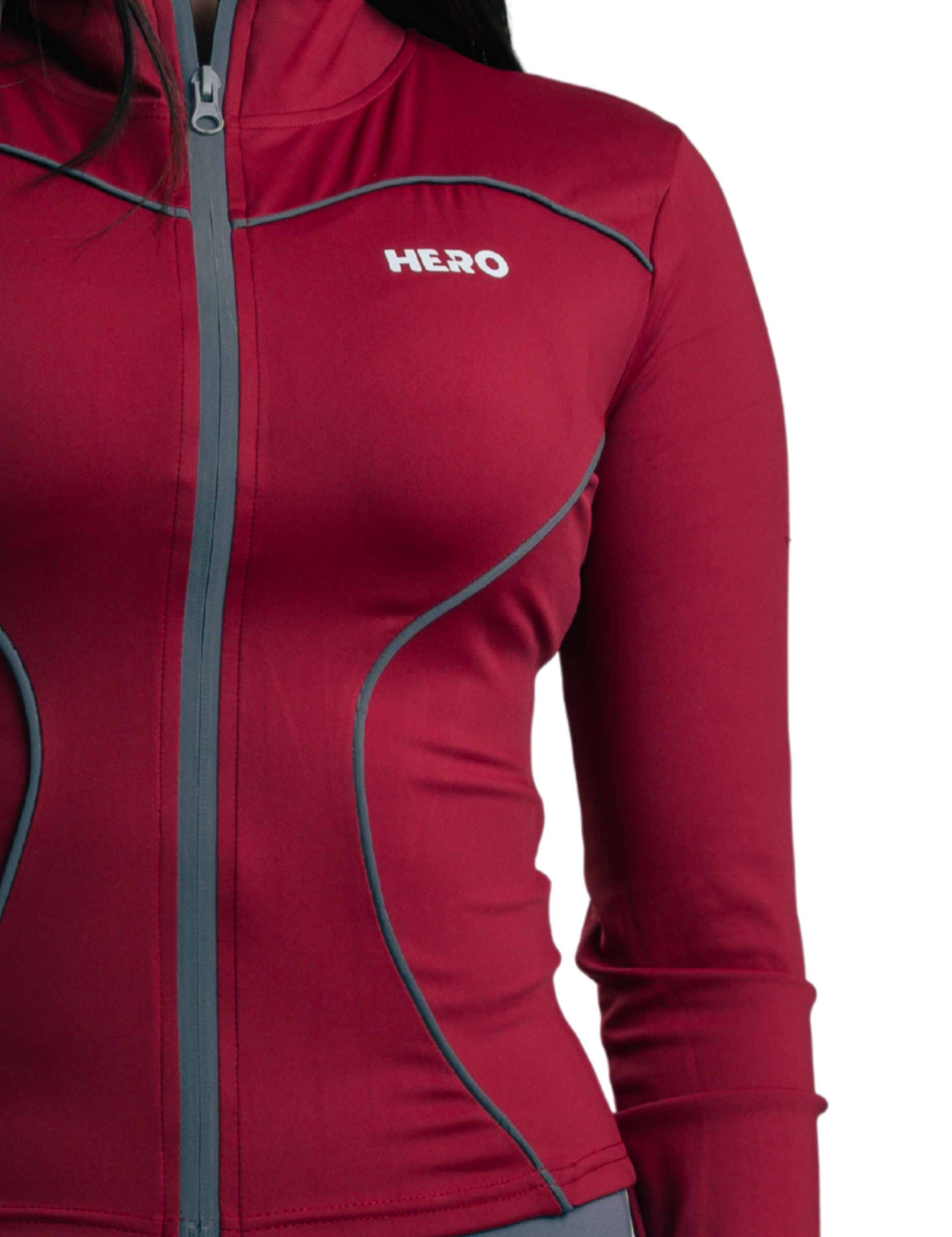 SUETER REFLE ZIP HERO ROJO
