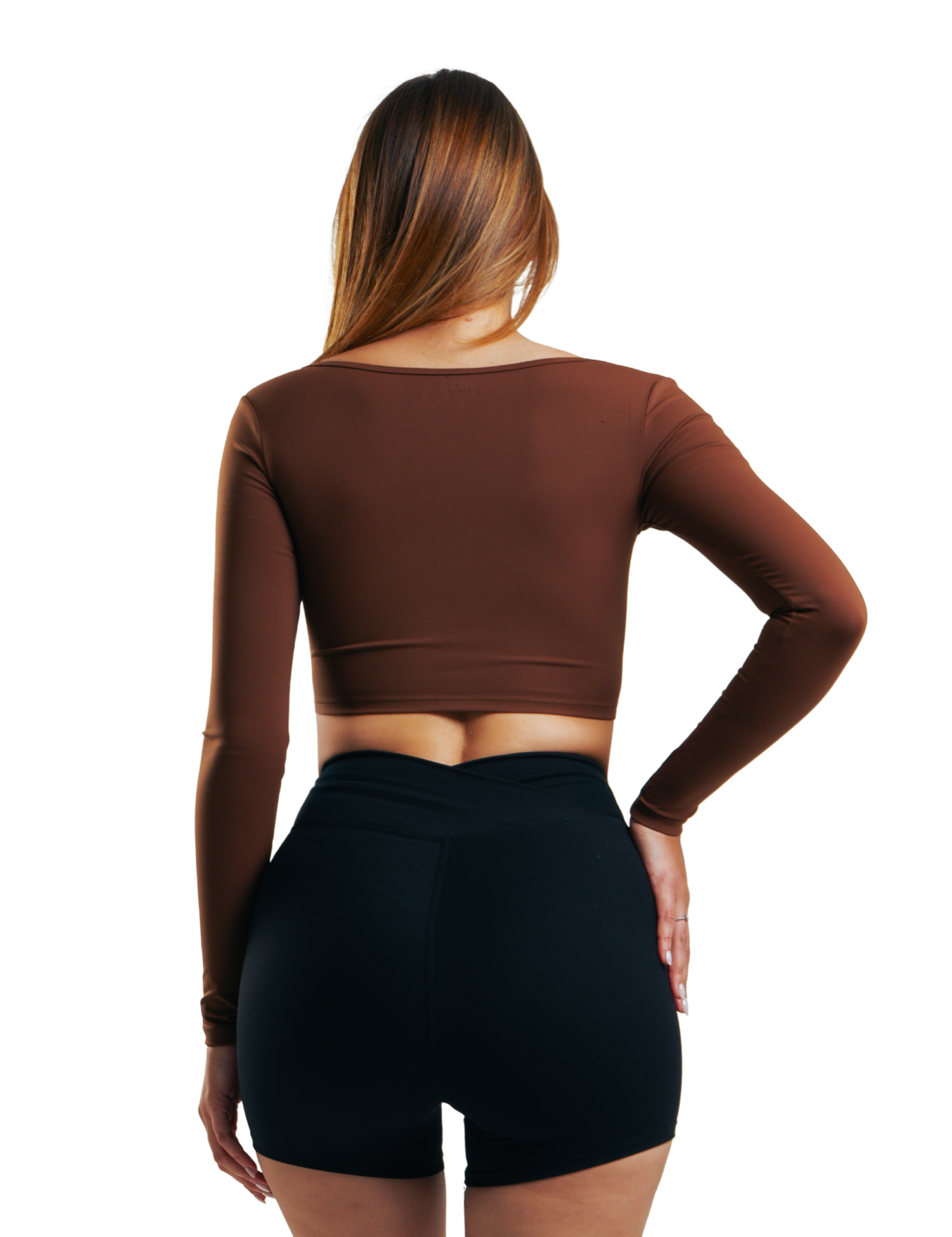 SUETER TOP CUADRADO HERO MARRON