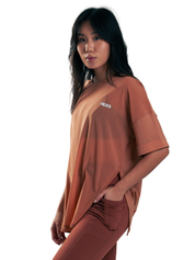 T-SHIRT MESH SPLIT HERO TERRACOTA