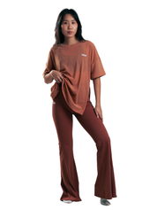 T-SHIRT MESH SPLIT HERO TERRACOTA