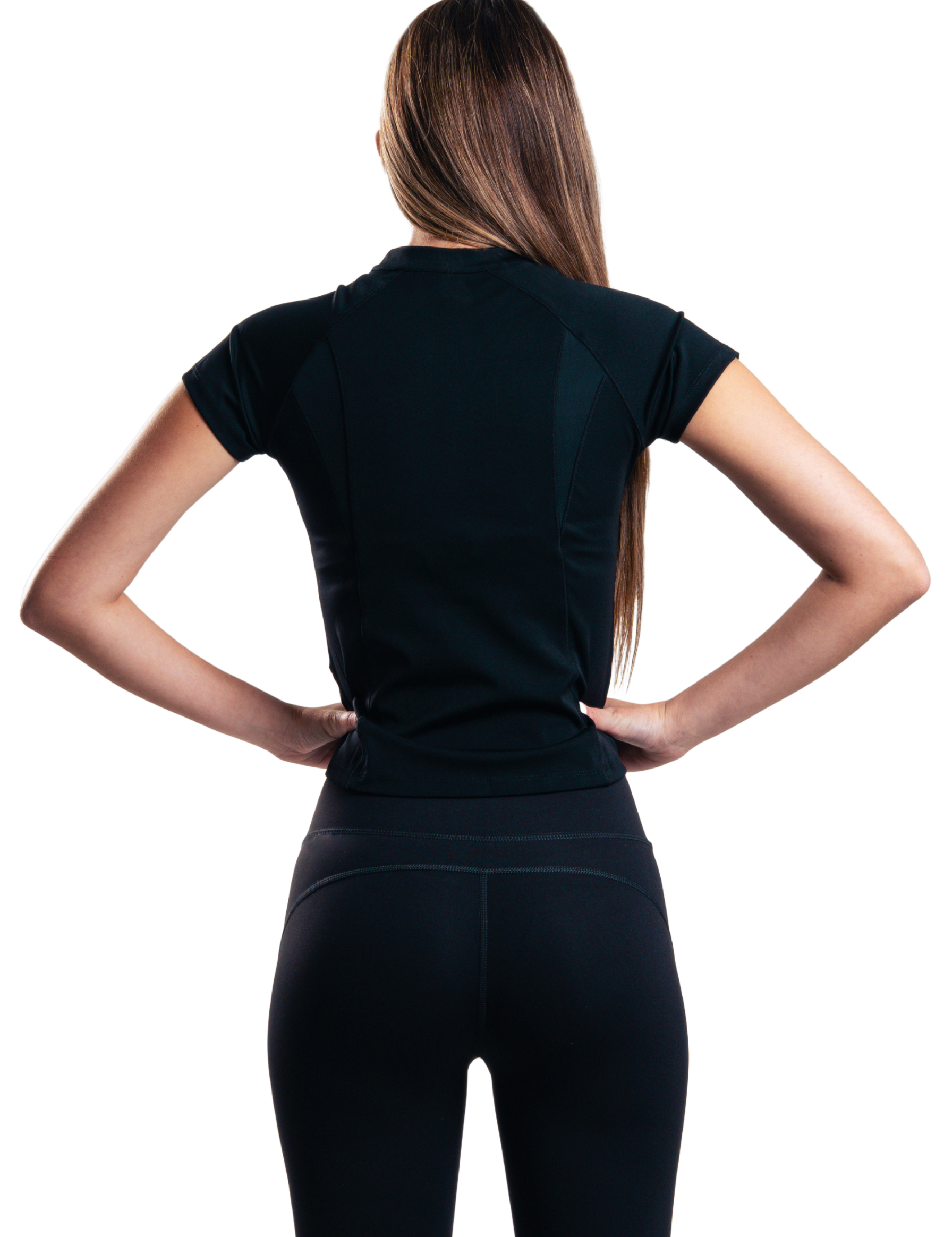 TEE SLIM ZIP HERO NEGRO