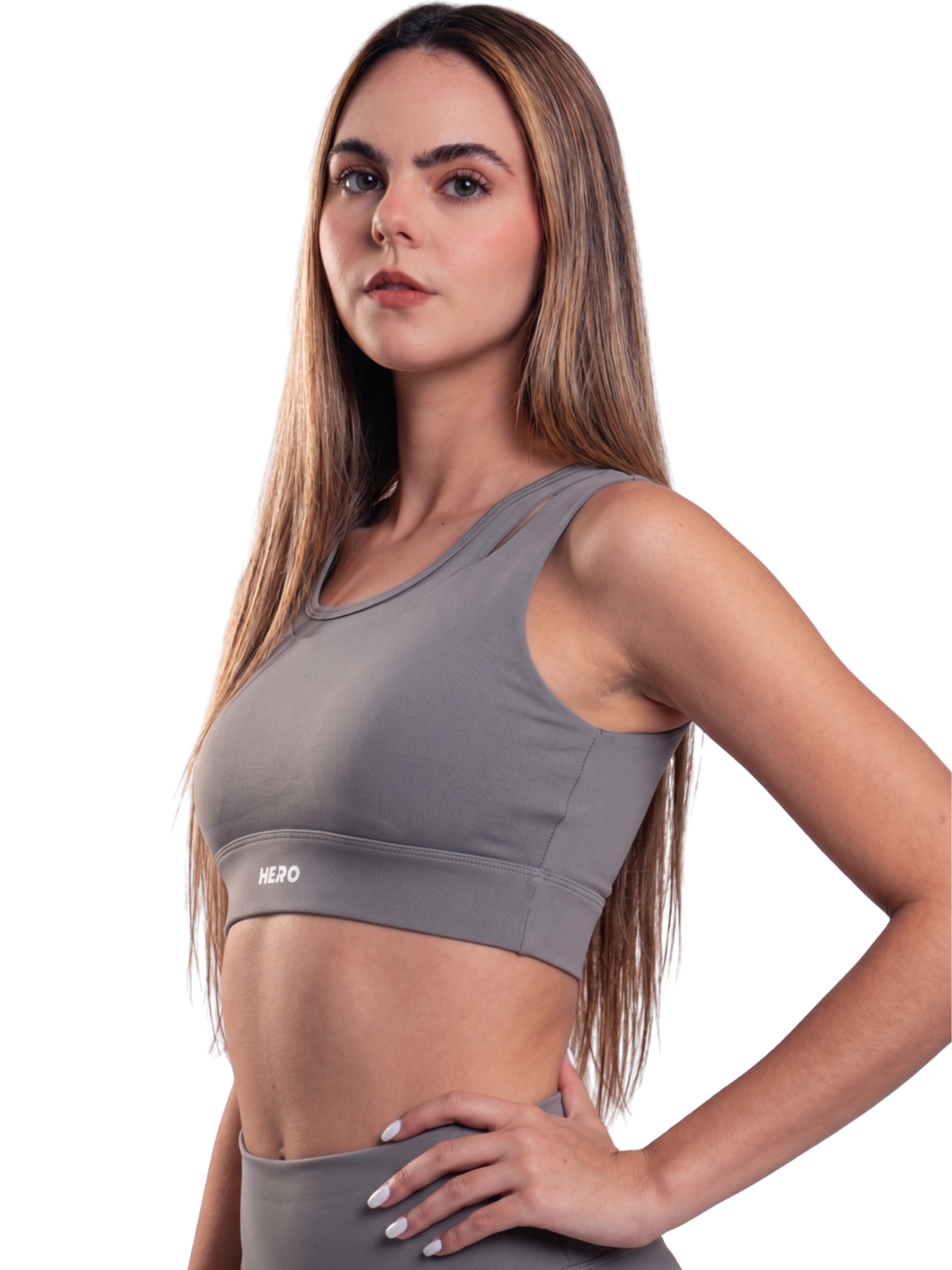 TOP HALTER PRO HERO GRIS