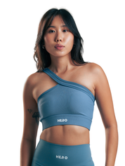 TOP RIBBED STRAP HERO AZUL BEBE