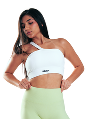 TOP RIBBED STRAP HERO BLANCO