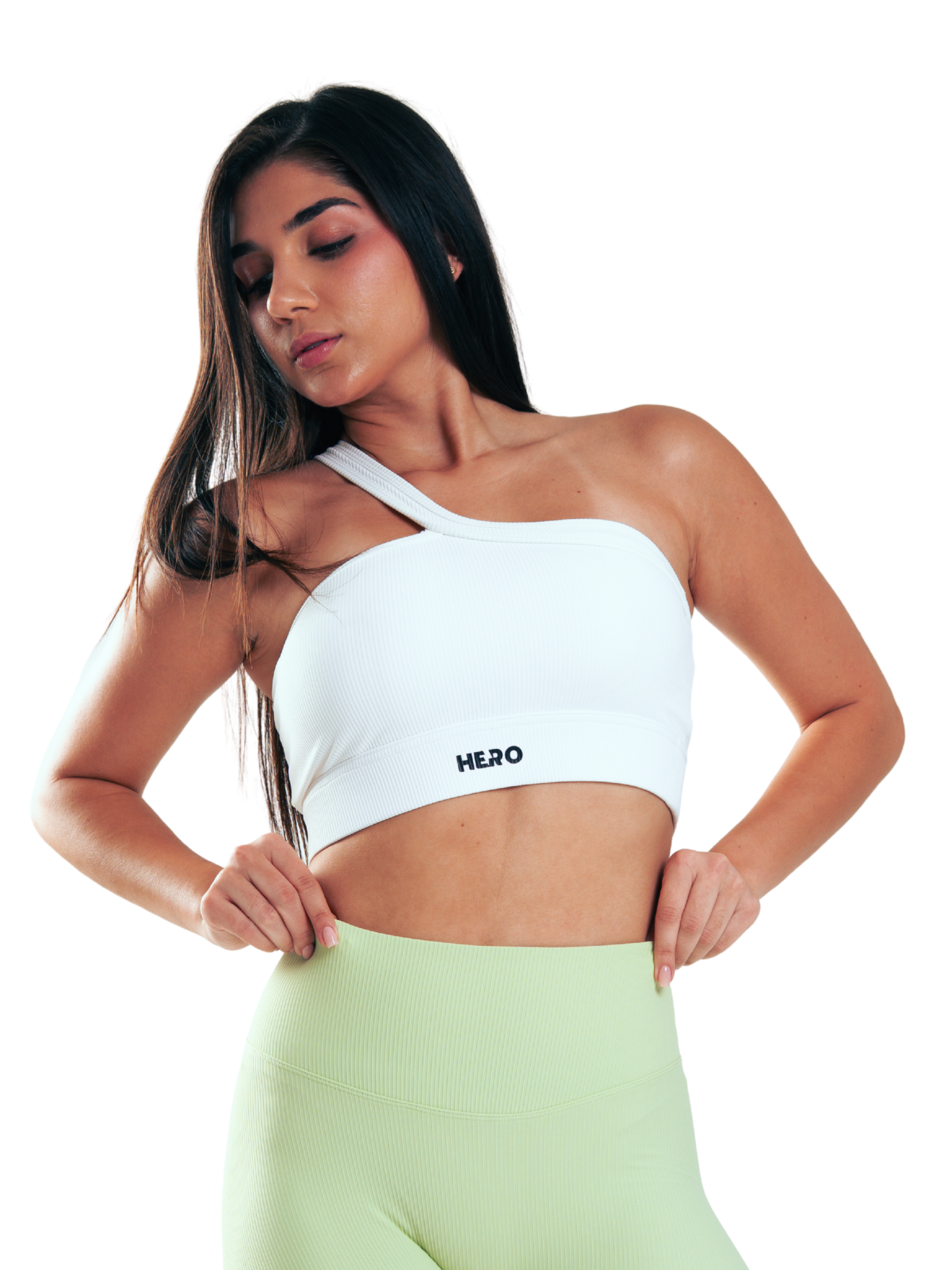 TOP RIBBED STRAP HERO BLANCO